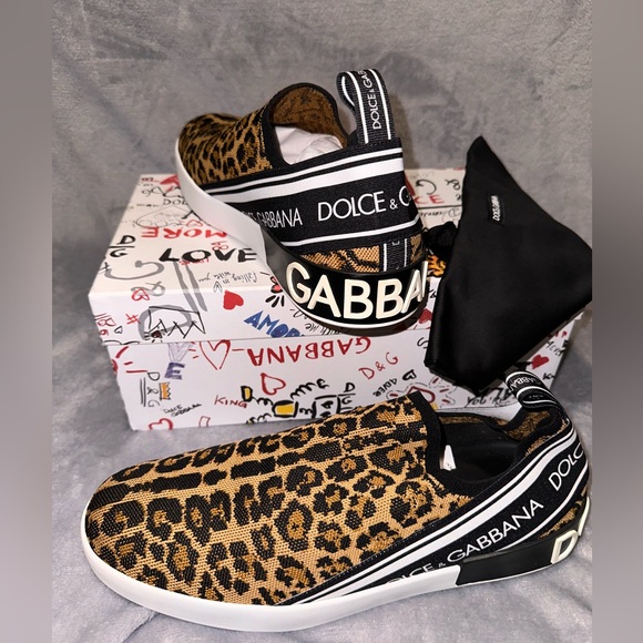 DOLCE & GABBANA Canvas Shoe - Leopard